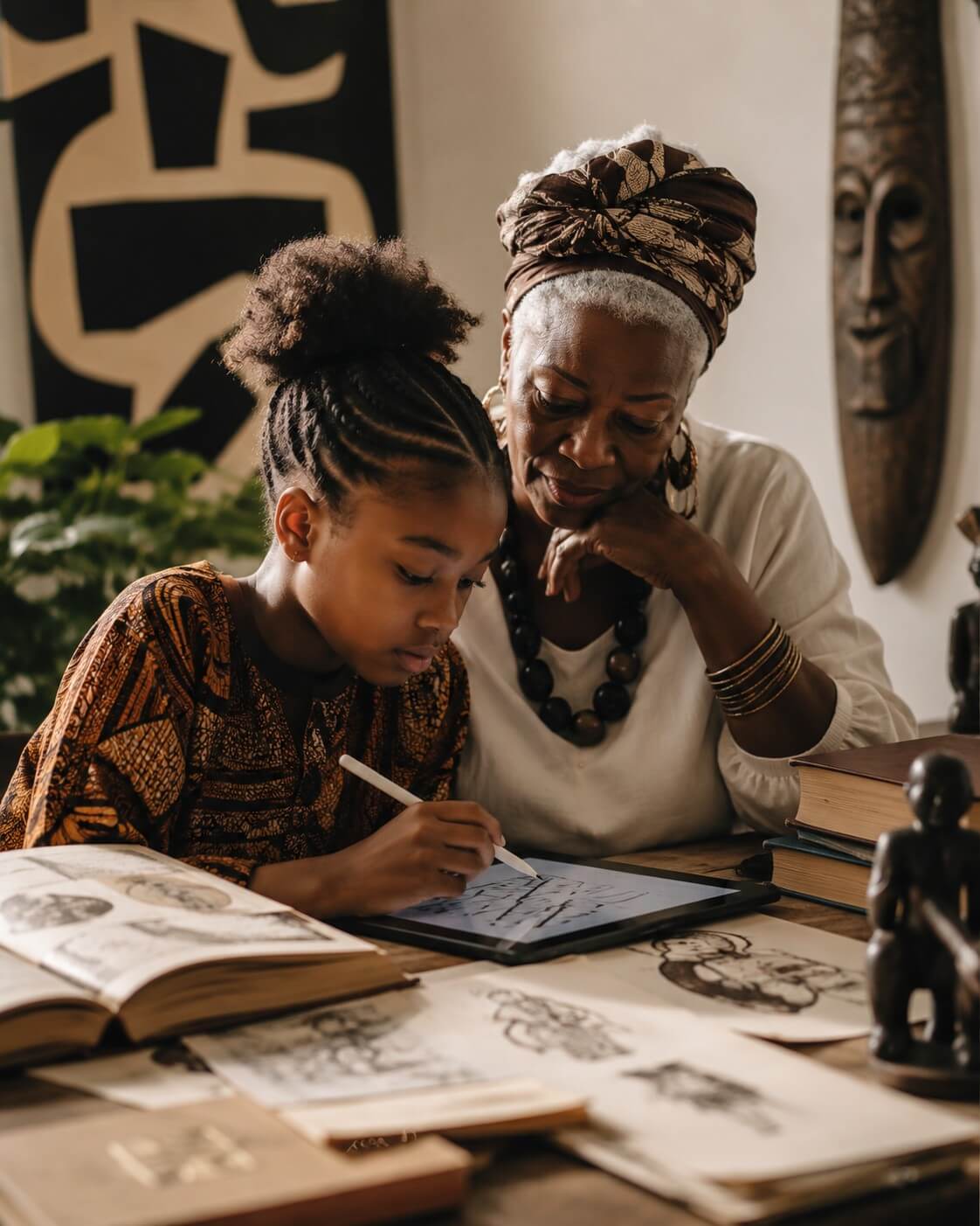 Hero image representing African art and cultural creativity
